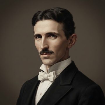 Portrait of Nikola Tesla